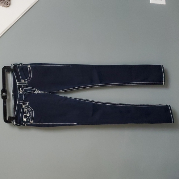 Wms TRUE RELIGION skinny jeans (sz 27) - Picture 2 of 7